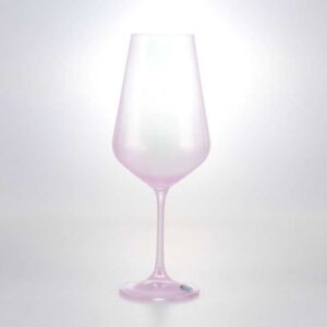Набор бокалов для вина 550 мл Sandra Crystalex Bohemia розовые 2