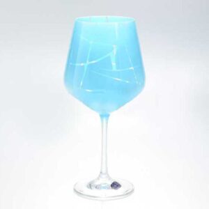 Набор бокалов для вина 570 мл Sandra Crystalex Bohemia голубая 2