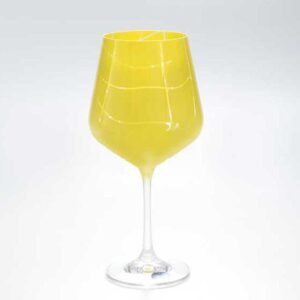 Набор бокалов для вина 570 мл Sandra Crystalex Bohemia желтые 2