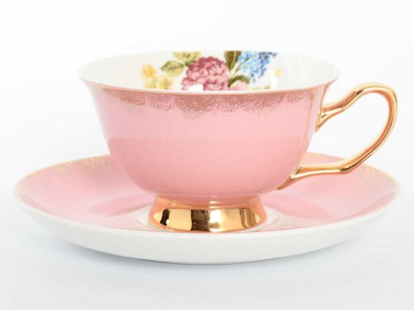 Набор чайных пар 220мл розовый Royal Classics 38618 2