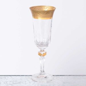 Набор фужеров для шампанского 150 мл Кристина Махарадже матовая Bohemia Gold 2
