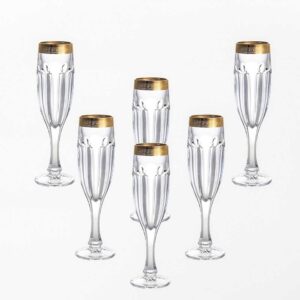 Набор фужеров для шампанского Bohemia Gold Сафари150 мл 2