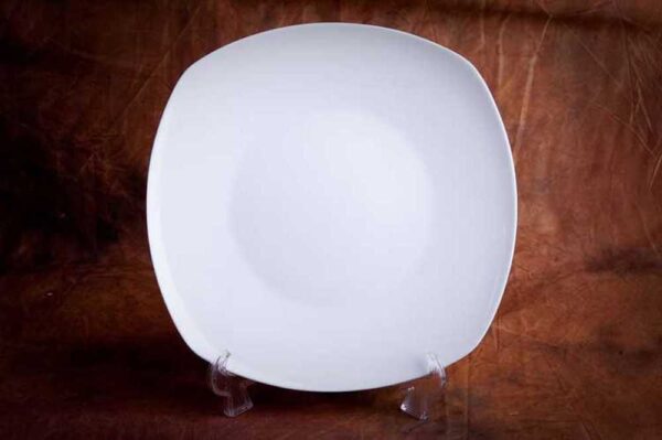 Тарелка плоская квадратная 19,5 см Акку Фарфор для ресторана АККУ 2