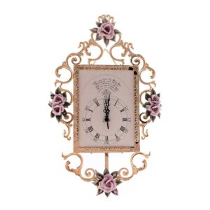 Маленькие прямоугольные часы Rosaperla розовая 2