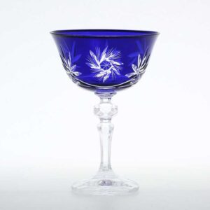 Набор бокалов для мартини 200 мл синий Цветной Хрусталь R-G Bohemia 2