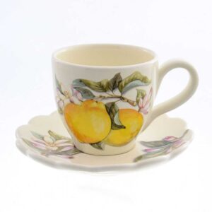 Набор кофейных пар Лимоны artigianato ceramico 2