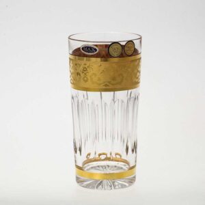 Набор стаканов для воды 350 мл Золото Max Crystal Bohemia 32516 2