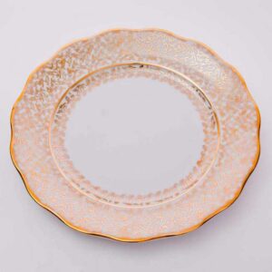 Набор тарелок 24 см лист белый Carlsbad 2
