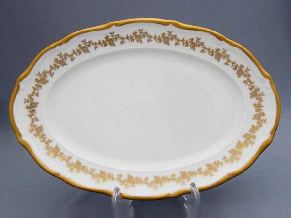 Блюдо овальное 28 см Барокко золото 202 Bavarian Porcelain 2