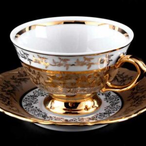 Набор для чая на 6 перс 12пр Лист бежевый Bavarian Porcelain 2