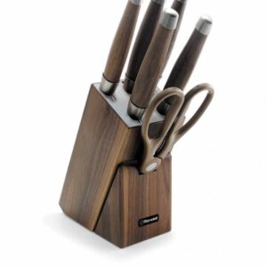 Набор ножей c ножницами на деревянной подставке Glaymore Rondell 2