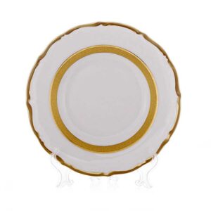 Набор тарелок 19 см Лента золотая матовая 2 Bavarian Porcelain 2щ