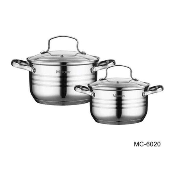 Набор посуды Mercury MC 6020 4 предмета 33/23 л 20/18 см 2