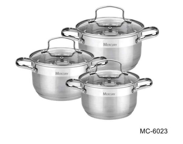 Набор посуды Mercury MC 6023 6 предметов 35/25/18 л 20/18/16 см 2