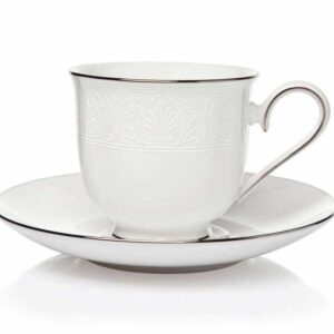 Чашка чайная с блюдцем 180мл Ханна платиновый кант Lenox 2