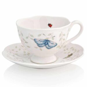Чашка чайная с блюдцем 240мл Бабочки на лугу Lenox 2