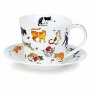 Чашка чайная с блюдцем Dunoon Айлей Милые котята 350мл 2