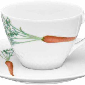 Чашка чайная с блюдцем Noritake Овощной букет Морковка 210мл 2