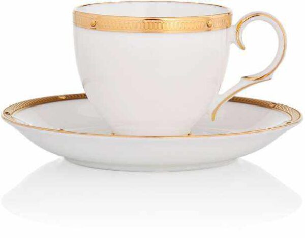 Чашка чайная с блюдцем Noritake Рочель золотой кант 200мл 2