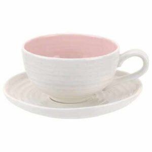 Чашка чайная с блюдцем Portmeirion Софи Конран для Портмейрион 200мл розовая 2