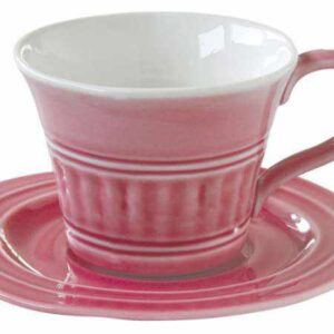 Чашка с блюдцем розовый Abitare большая Easy Life (R2S) 2