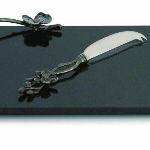 Доска для сыра с ножом Michael Aram 32x21см Чёрная орхидея 2