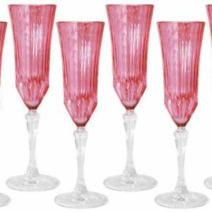 Набор бокалов для шампанского Адажио - розовая Same 2