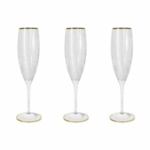 Набор бокалов для шампанского Пиза золото Same 2
