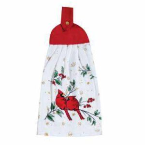 Полотенце кухонное с держателем Kay Dee Designs Красный кардинал 23х46см 2