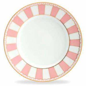 Тарелка десертная Noritake Карнавал 21см розовая полоска 2