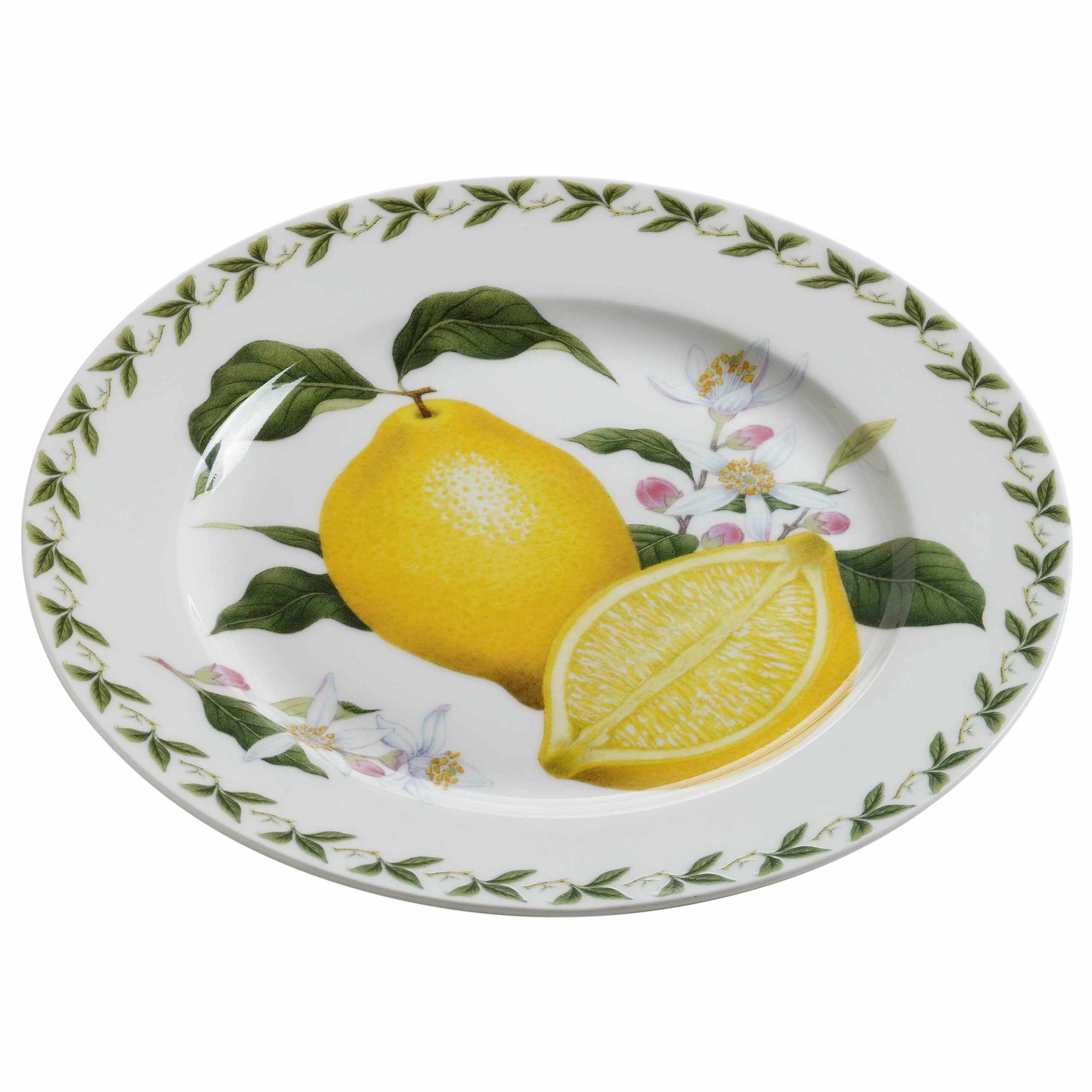 Тарелки с лимонами