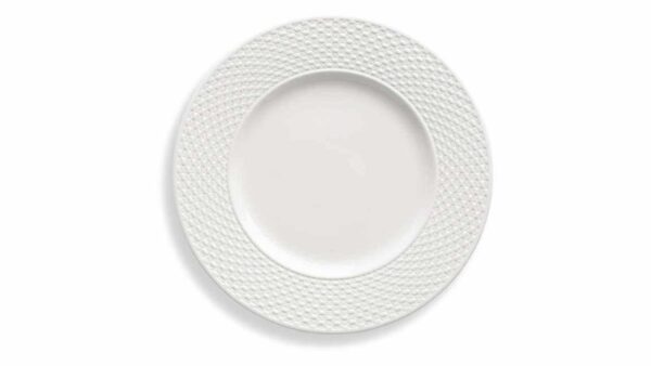 Тарелка обеденная 25,4см Праздник 365 рельеф белый Lenox 2