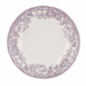 Тарелка пирожковая 15см Деламер сельские мотивы розовая Spode 2
