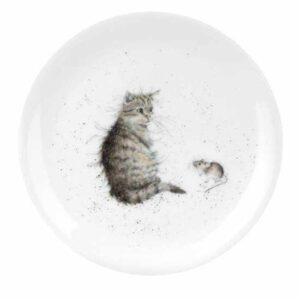 Тарелка закусочная Royal Worcester Забавная фауна Кот и мышь 20см 2