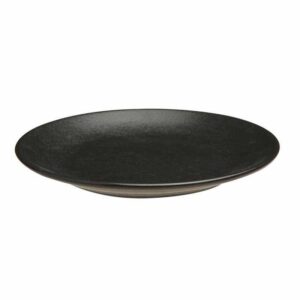 Тарелка мелкая без рима 18 см BLACK Porland 187618 BLACK 2
