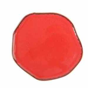 Тарелка с волнообразным краем 27CM RED Porland 186427 RED 2