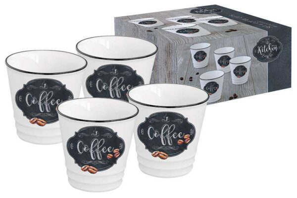 Набор из 4-х чашек для кофе Кухня в стиле Ретро Кухня в стиле Ретро Easy Life (R2S) 54632 2