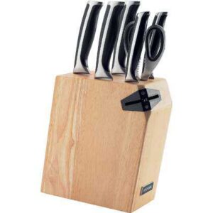 Набор из 5 кухонных ножей ножниц и блока для ножей с ножеточкой NADOBA URSA 2