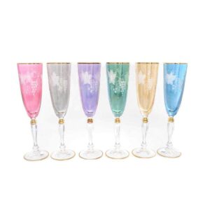 Набор фужеров для шампанского Art Decor синий Арт декор 42496 2