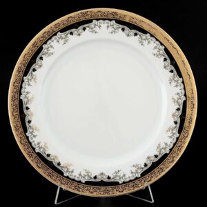 Набор тарелок Кристина Черная Лилия 21см Тхун 15726 2