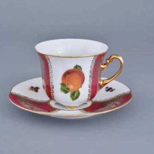 Чайная чашка Фрукты Красные Royal Czech Porcelain 2