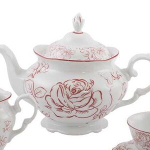 Чайник 1.2 L Красная роза Royal Czech Porcelain 2