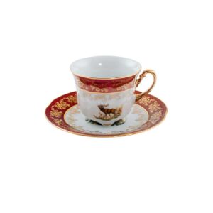 Чайный набор Болеро Красная Охота 6/12 Royal Czech Porcelain 2