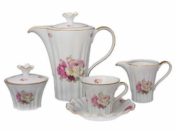 Чайный сервиз Каролина Английская Роза 6/15 Royal Czech Porcelain 2