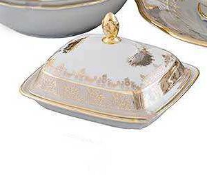 Масленка Царская Медовая охота AL Royal Czech Porcelain 2
