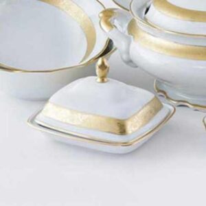 Масленка Золотая полоса FR Royal Czech Porcelain 2