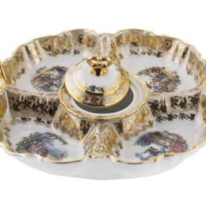 Менажница Медовая 5-х секционная 33 см Royal Czech Porcelain 2