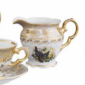 Молочник Царская Медовая Охота AL Royal Czech Porcelain 2