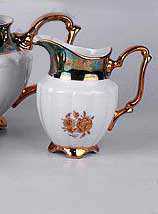 Молочник чайный Зеленая Золотая Роза MT Royal Czech Porcelain 2щ