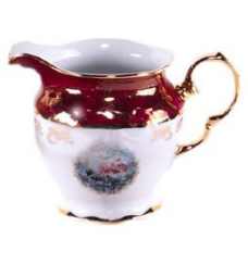 Молочник Красное Барокко LW Royal Czech Porcelain 2